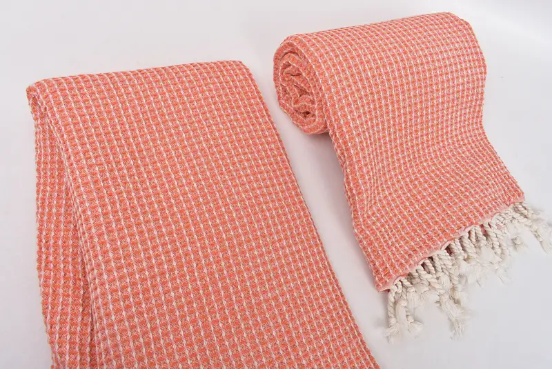 Organik havlu, büyükanne hediyesi, Türk havlu, el yapımı hediye, nedime havlu, 68x36 pamuk waffle havlu, Bachelorette Favors Beach, En İyi Düğün Hediyesi - 7
