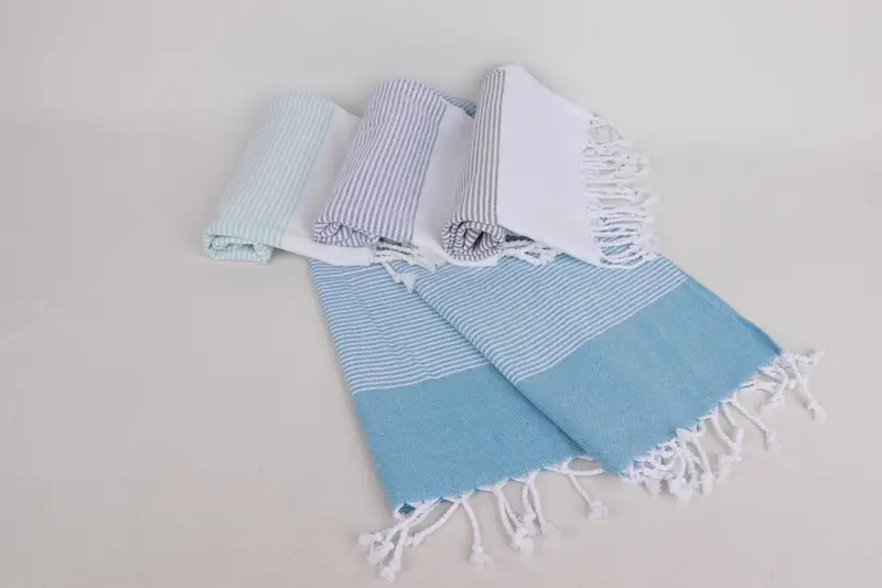 Turkish Hand Towel, Beach Theme Bachelorette Party, Monogrammed Hand Towel, House Warming Gift, 40x18 Cotton Striped Towel, Personalized Hand Towel - 4