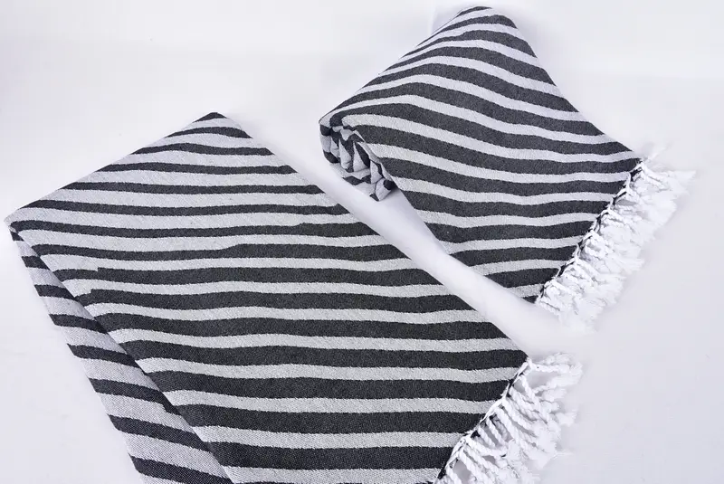 Custom Turkish Towel, Cotton towel, Travel Towel, Memorial Gift, Quick-dry towel, Spa Towel, 70x40 Cotton Striped Towel, Bachelorette Party Gifts - 7