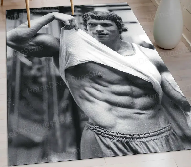 Teppich mit dynamischem Hercules-Print: Mutiges Design, weicher Komfort