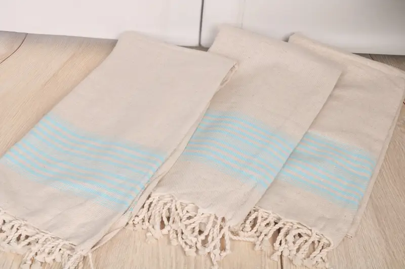 Turkish Beach Towel Monogram, Thin towel, Beach Towel Bulk, 68x40 Linen Striped Towel, Bachelorette Gifts, Handmade Gift, Gift For Him, Yoga Towel - 6