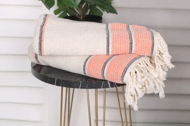 Personalized Towel, Embroidery Towel, Soft towel, Pool Towels, Gift Boxes Towel, Bridal Shower Gift, 70x36 Linen Striped Towel, Beach Wedding Favor - 3