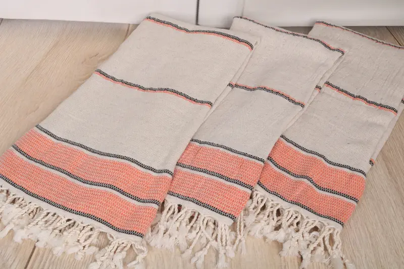 Personalized Towel, Embroidery Towel, Soft towel, Pool Towels, Gift Boxes Towel, Bridal Shower Gift, 70x36 Linen Striped Towel, Beach Wedding Favor - 6