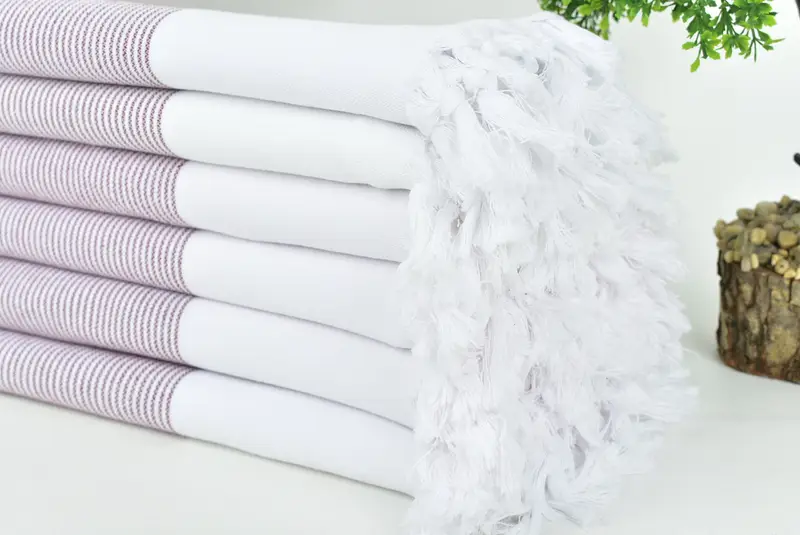 Gift Boxes Towel, Home Decor Gifts, Spa Towel, Turkish hand towel, 70x40 Cotton Striped Towel, Cancun Bachelorette Party Gift Ideas, Bachelor Gifts - 3