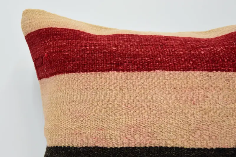 Vintage Kilim Pillow Cushion Cover, 16x16 Red Cushion Case, Pillow for Sofa, Kilim Pillow, Interior Designer Pillow, Christmas Cushion Case, Cushion - 2