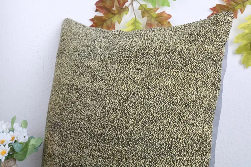 Kilim Pillow Cover, 18x18 Brown Pillow Case, Kilim Cushion Sham, Handmade Rug Seat Cushion Cover, Patio Pillow Case, Pillow Sham, Boho Pillow - 5