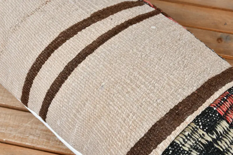 Turkish Pillow, Cushion, Pillow for Sofa, Authentic Pillow Sham, 12x36 Beige Pillow Cover, Interior Designer Pillow, Comfy Throw Pillow Case - 4