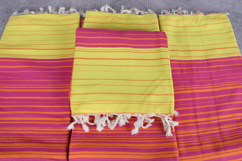 Gift Boxes Towel, Bridesmaid Gifts, 70x40 Cotton Striped Towel, Personalized Gifts, Best lightweight Turkish towel for travel USA, Beach Towel Bulk - 5