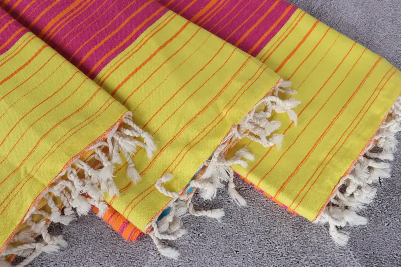 Gift Boxes Towel, Bridesmaid Gifts, 70x40 Cotton Striped Towel, Personalized Gifts, Best lightweight Turkish towel for travel USA, Beach Towel Bulk - 6