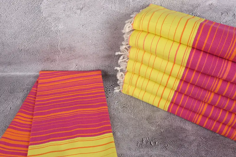 Gift Boxes Towel, Bridesmaid Gifts, 70x40 Cotton Striped Towel, Personalized Gifts, Best lightweight Turkish towel for travel USA, Beach Towel Bulk - 3