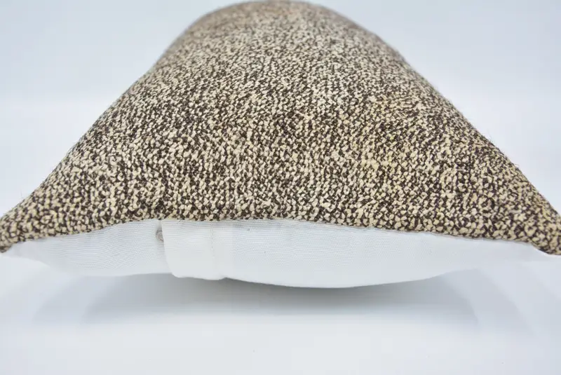 Cubierta de almohada de casa de campo, cojín Ikat, funda de almohada, almohadas antiguas, almohada de kilim, caja de almohada marrón 12x24, almohada de jardín, almohada de kilim - 5