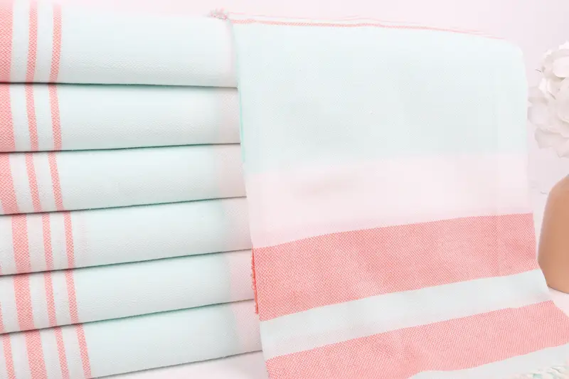 Valentines Day Gift For Him, Gift For Him, Bachelor Bachelorette Party Favors, 70x40 Cotton Striped Towel, Holiday Towel, Sand-resistant towel - 2