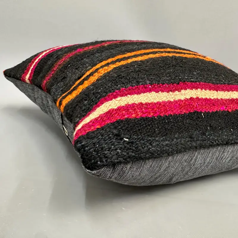 Morroccon Kilim Cushion Pillow Cover, Pillow Sham, Throw Kilim Pillow, Vintage Kilim Pillow, Interior Designer Pillow, 18x18 Brown Cushion - 6