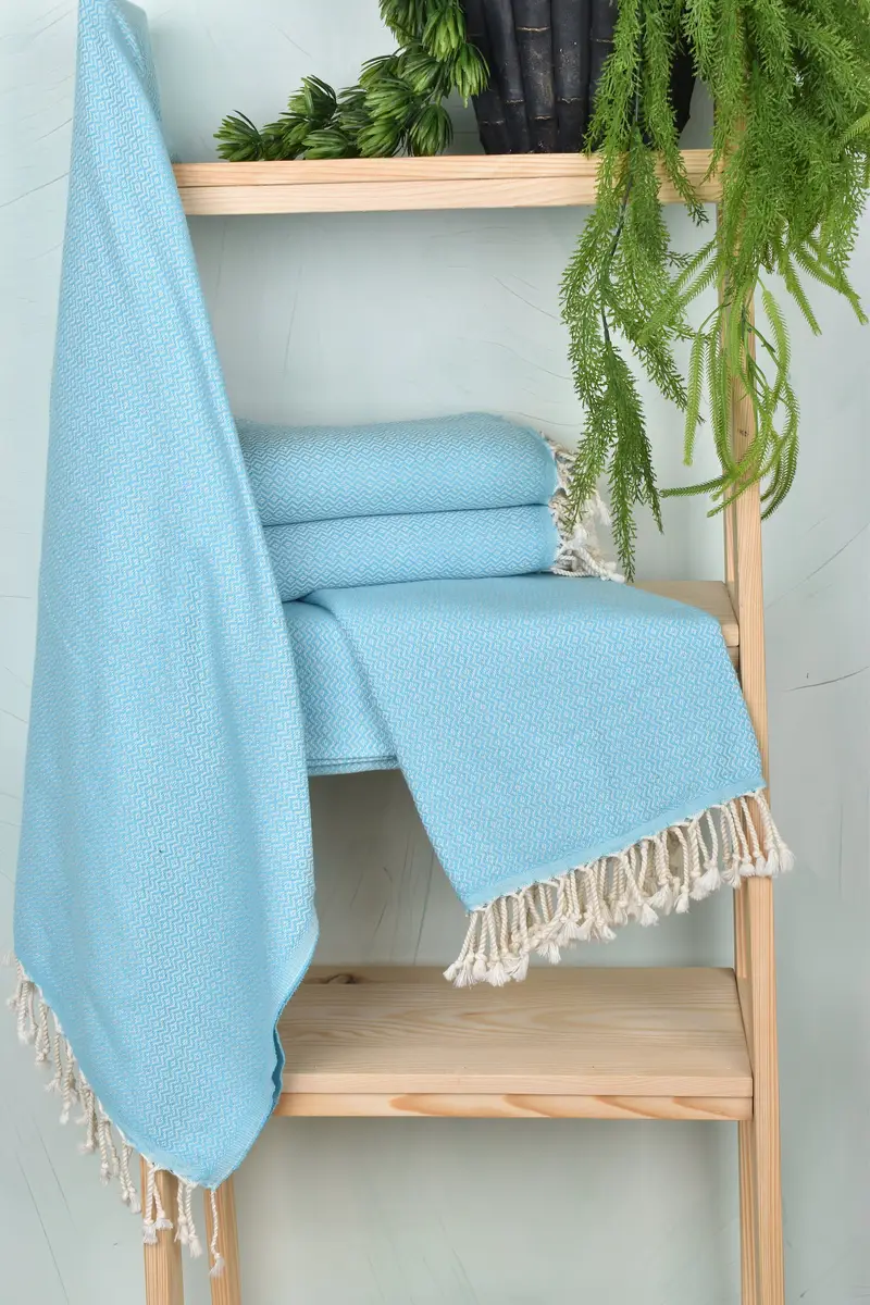 Wedding Shower Gift, 70x40 Cotton Diamond Towel, Handwoven Turkish Towel, Beach Towel Bulk, Bridesmaid Gift, Turkish Towel Beach, Pool Towels - 6