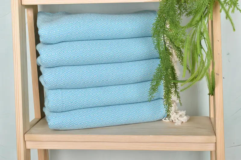 Wedding Shower Gift, 70x40 Cotton Diamond Towel, Handwoven Turkish Towel, Beach Towel Bulk, Bridesmaid Gift, Turkish Towel Beach, Pool Towels - 2