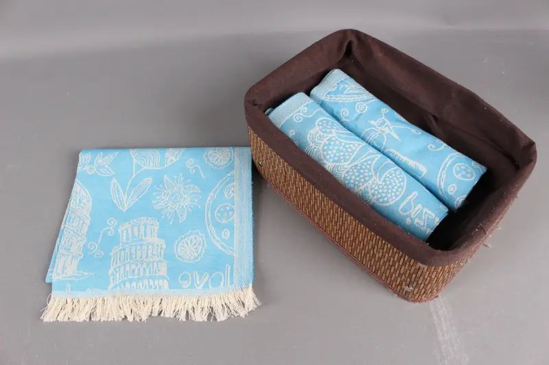 Monogram Kitchen Towel, Custom Hand Towel, Personalized Kitchen Towel, Embroidery Towel, Employee Gifts, 28x20 Cotton Italian Symbols Design Towel - 5