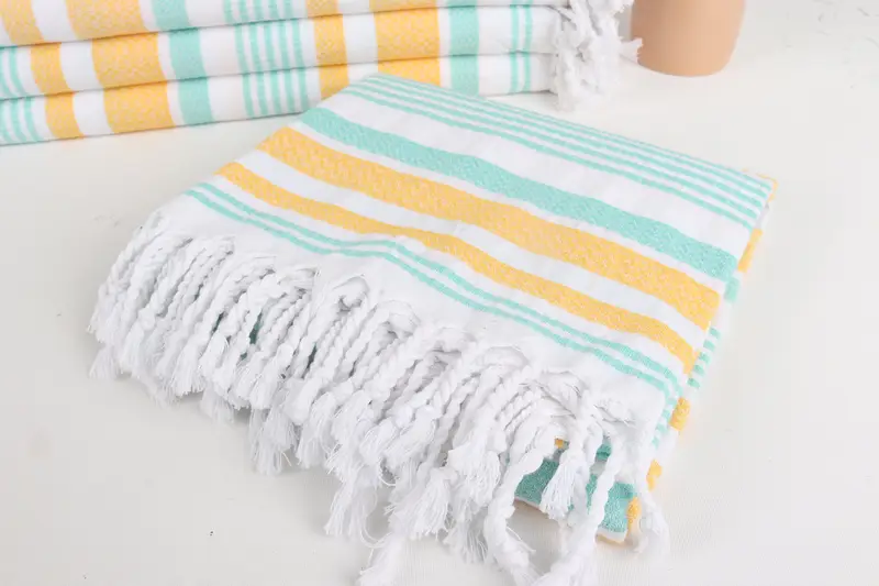 Gift For Him, Bridesmaid Proposal Gift, Beach Towel Bulk, Handwoven Turkish bath towel, 70x36 Cotton Striped Towel, Quick-dry towel, Scarf Towel - 5