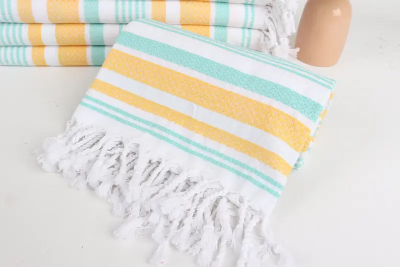 Gift For Him, Bridesmaid Proposal Gift, Beach Towel Bulk, Handwoven Turkish bath towel, 70x36 Cotton Striped Towel, Quick-dry towel, Scarf Towel - 4