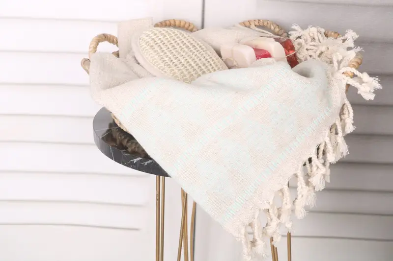 70x36 Linen Kilim Design Towel, Lightweight Turkish towel, Cute Beach Towel, Monogram Turkish Towel, House Warming Gift, Custom Beach Towel - 2