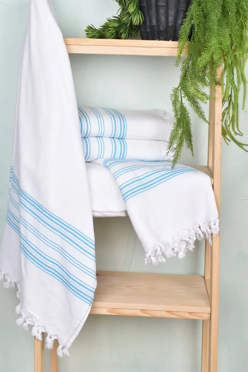 Best Friend Christmas Gift, 70x40 Cotton Striped Terry Towel, Spa Gift Towel, Hammam towel, Bachelor Bachelorette Party Favors, Quick-dry peshtemal - 6