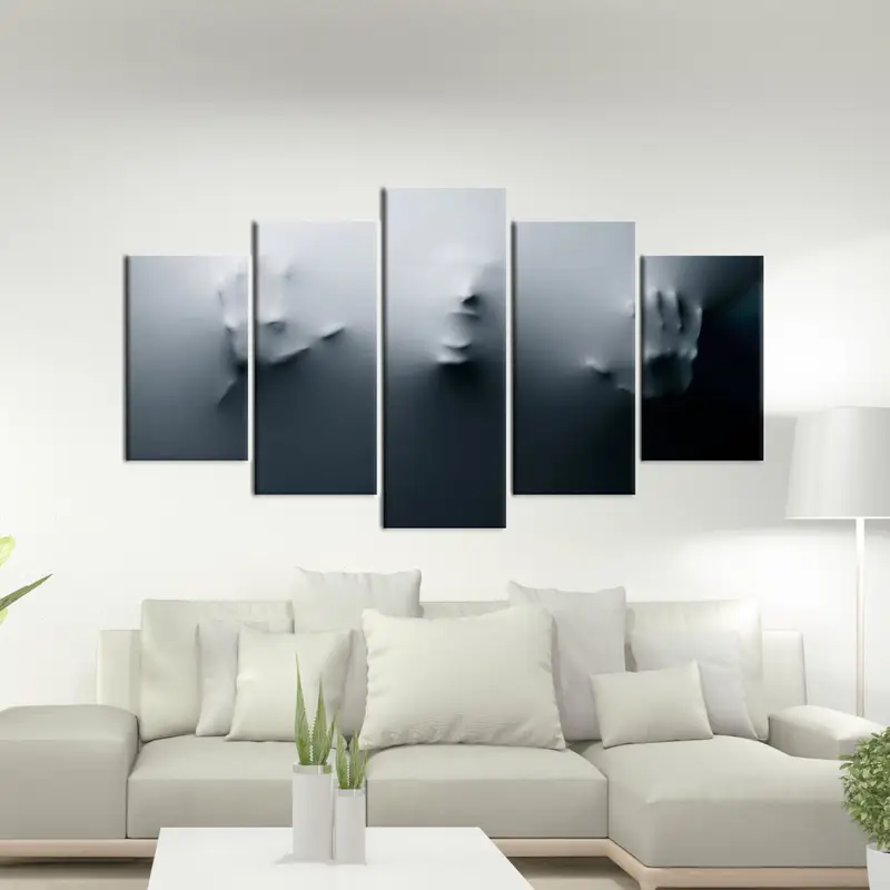 Abstract Wall Art, Gray Canvas Art Decor, Office Decor Wall Art, Living Room Art, Trendy Canvas Art, Modern Canvas Wall Art, Canvas Art - 5