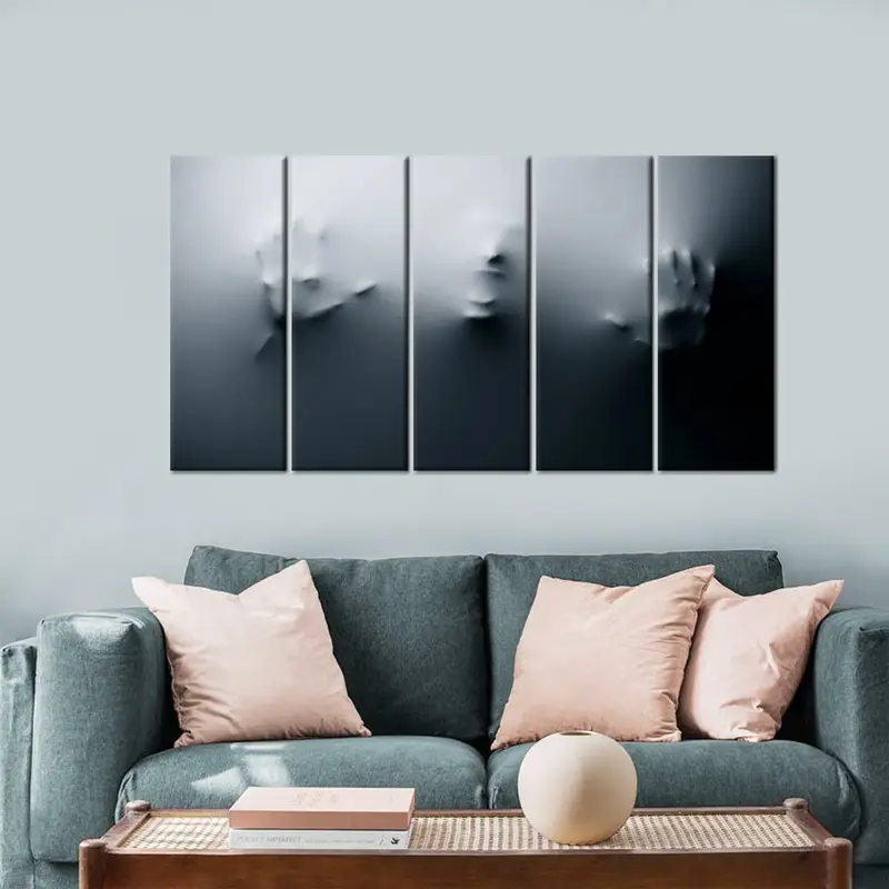 Abstract Wall Art, Gray Canvas Art Decor, Office Decor Wall Art, Living Room Art, Trendy Canvas Art, Modern Canvas Wall Art, Canvas Art - 4