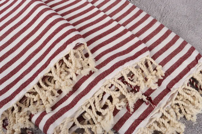 Scarf Towel, 70x40 Cotton Striped Towel, Personalize Gift, Best Friend Gift, Turkish hand towel, Custom Wedding Gifts, Oversized Beach Towel - 5