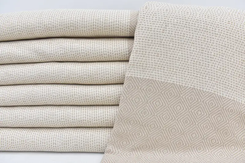 Beach Theme Wedding Gift, Personalized Blanket, 104x80 Cotton Diamond Towel, Turkish Blanket, Bachelorette Party Decorations, Wedding Favors - 3
