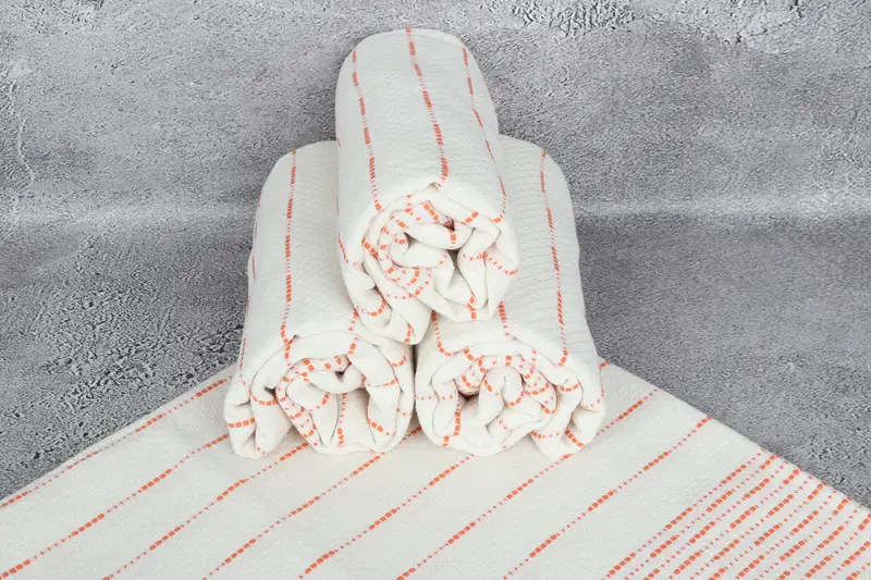 Quick-dry towel, 70x38 Cotton Striped Design Towel, Employee Gifts, Personalized Home Gift Wedding, Cotton towel, Lightweight Turkish towel - 7