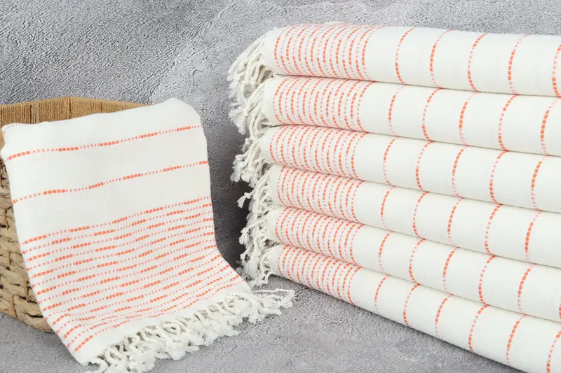 Quick-dry towel, 70x38 Cotton Striped Design Towel, Employee Gifts, Personalized Home Gift Wedding, Cotton towel, Lightweight Turkish towel - 3