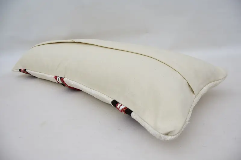 Farmhouse Pillow Cover, 12x36 White Cushion, Ethnical Kilim Rug Pillow, Boho Pillow Sham Cover, Rustic Cushion Case, Boho Pillow, Cushion Cover - 6