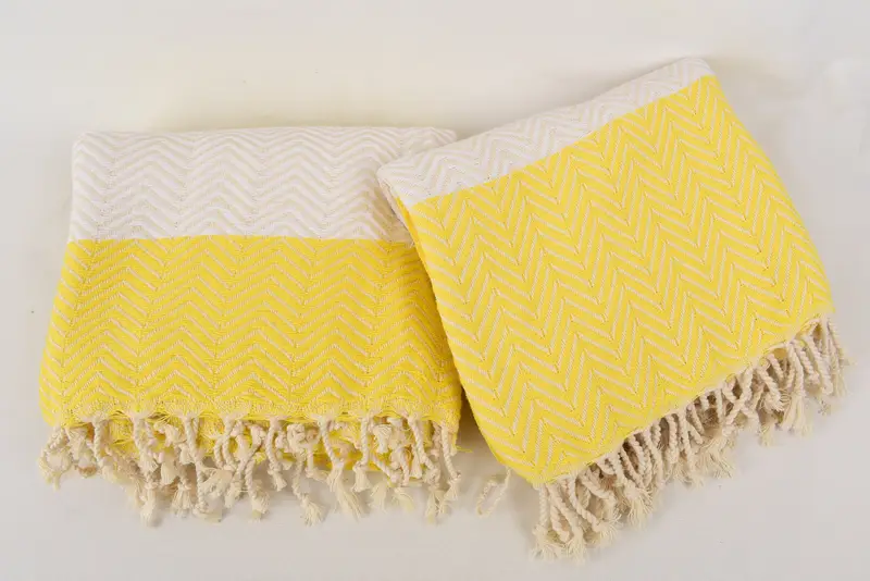 Personalized Gift For Him, Best Beach Towel, Eco-friendly Turkish peshtemal towel, Cotton towel, 70x40 Cotton Zig zag Towel, Thin towel - 6