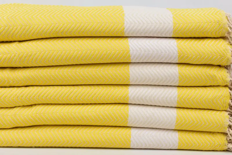 Personalized Gift For Him, Best Beach Towel, Eco-friendly Turkish peshtemal towel, Cotton towel, 70x40 Cotton Zig zag Towel, Thin towel - 3