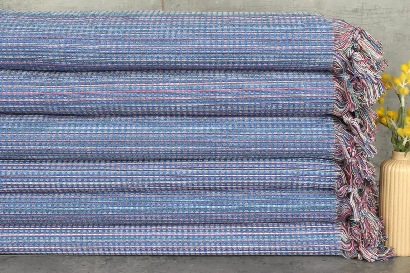 Personalized Blanket, 92x88 Cotton Geometric Towel, Bachelorette Gifts, Personalized Home Gift Wedding, Bridal Shower Gift, Gift For Her - 1