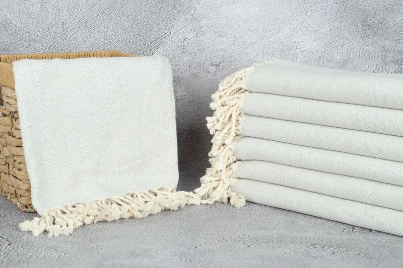 Bridal Shower Favor, Personalized Gift, Bulk Order Towel, 70x40 Cotton Herringbone Towel, Bachelorette Party Gifts Bridesmaids, Travel towel - 3