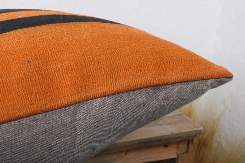 Home Decor Pillow, Cushion, Vintage Pillow, 20x20 Brown Cushion Case, Turkish Pillow, Handmade Rug Seat Pillow Cover, Custom Pillow Cover - 6