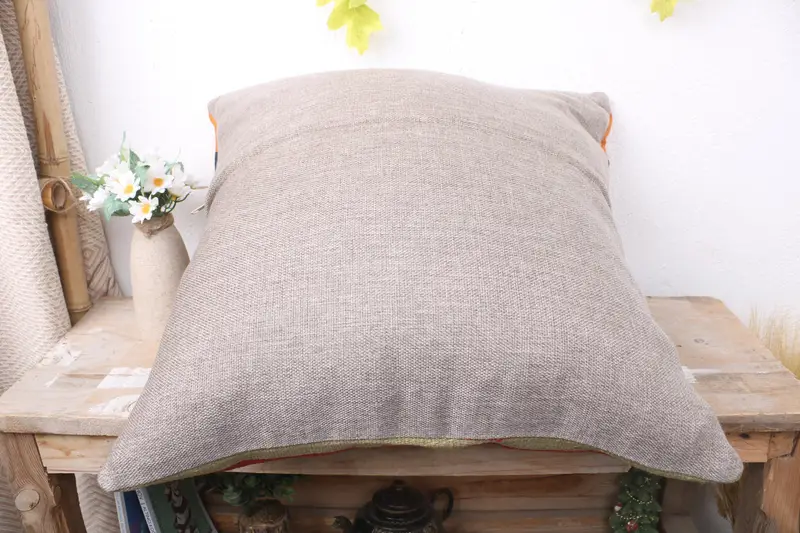 Home Decor Pillow, Cushion, Vintage Pillow, 20x20 Brown Cushion Case, Turkish Pillow, Handmade Rug Seat Pillow Cover, Custom Pillow Cover - 7