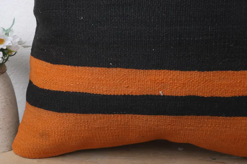 Home Decor Pillow, Cushion, Vintage Pillow, 20x20 Brown Cushion Case, Turkish Pillow, Handmade Rug Seat Pillow Cover, Custom Pillow Cover - 3