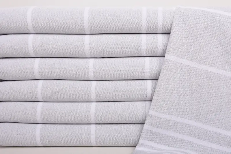 Turkish Hand Towel, Monogram Kitchen Towel, Wedding Gift, Welcome Wedding Gift, 38x18 Cotton Striped Towel, Gift For Wedding Day, Housewarming Gift - 2