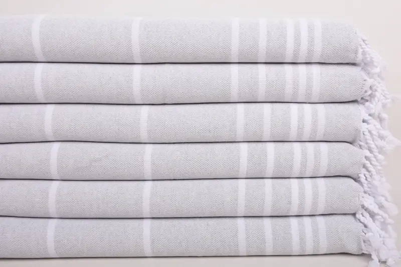 Turkish Hand Towel, Monogram Kitchen Towel, Wedding Gift, Welcome Wedding Gift, 38x18 Cotton Striped Towel, Gift For Wedding Day, Housewarming Gift - 3