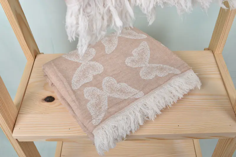 Bridesmaid Gifts, Travel Towel, Bachelorette Favor, 68x36 Cotton Butterfly Pattern Towel, Sand-Resistant Peshtemal, Beach towel, Turkish towel - 6