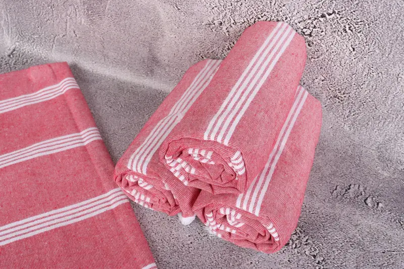 Organic Beach Towel, 70x30 Cotton Striped Towel, Personalized Bridesmaid Gift, Bridesmaid Gifts Personalized, Bridal Shower Gift, Personalized Towel - 8