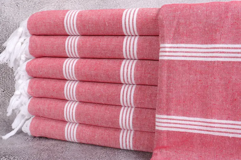 Organic Beach Towel, 70x30 Cotton Striped Towel, Personalized Bridesmaid Gift, Bridesmaid Gifts Personalized, Bridal Shower Gift, Personalized Towel - 1