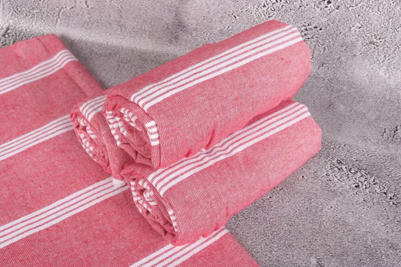 Organic Beach Towel, 70x30 Cotton Striped Towel, Personalized Bridesmaid Gift, Bridesmaid Gifts Personalized, Bridal Shower Gift, Personalized Towel - 7