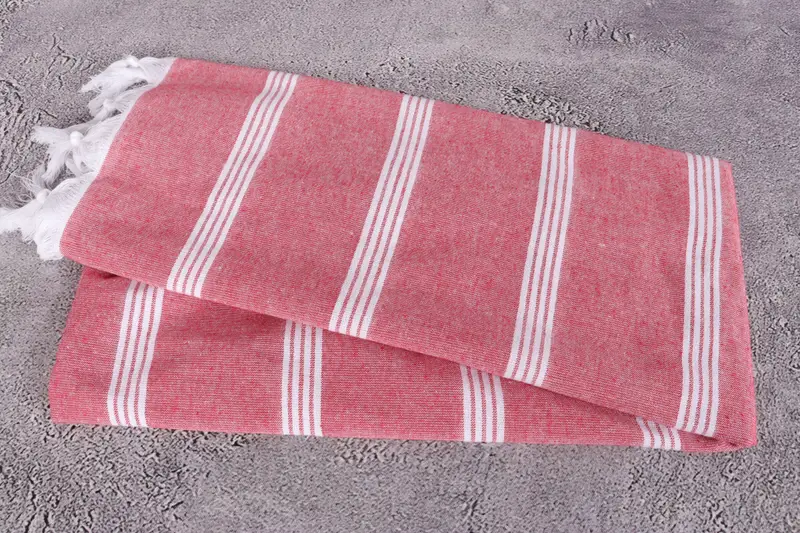 Organic Beach Towel, 70x30 Cotton Striped Towel, Personalized Bridesmaid Gift, Bridesmaid Gifts Personalized, Bridal Shower Gift, Personalized Towel - 6