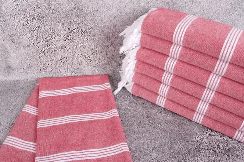 Organic Beach Towel, 70x30 Cotton Striped Towel, Personalized Bridesmaid Gift, Bridesmaid Gifts Personalized, Bridal Shower Gift, Personalized Towel - 2