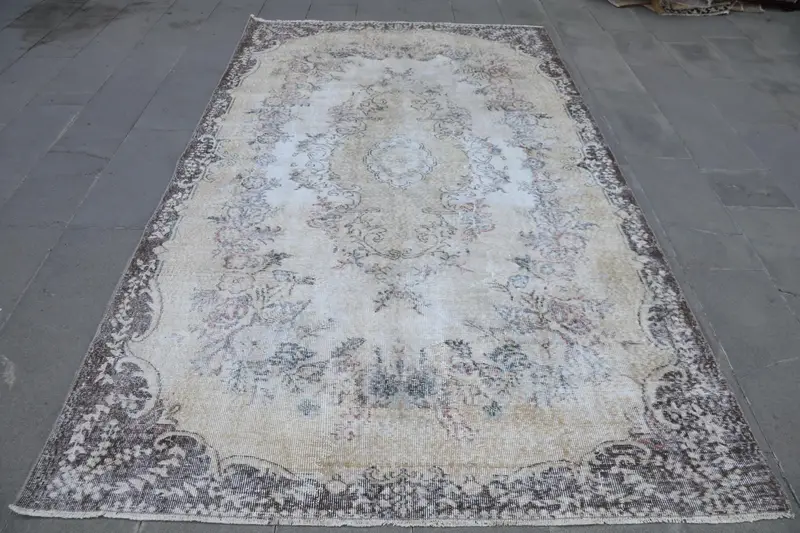 Alfombra Patchwork Beige y Marrón 1,8x2,5m Decoración Elegante