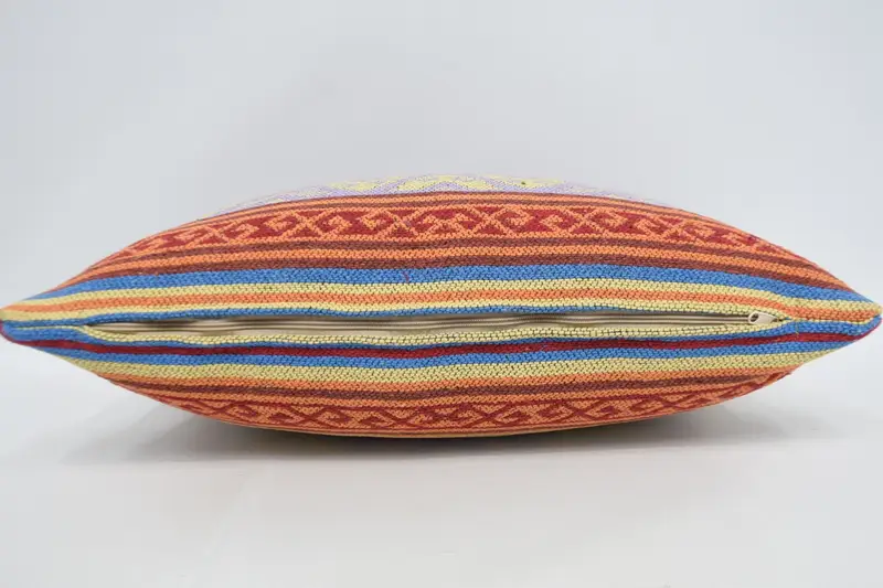 Pillow Case, Ethnic Pillow, Home Decor Pillow, Handmade Throw Pillow, 16x24 Yellow Pillow Cover, Antique Pillows, Vintage Kilim Pillow - 6
