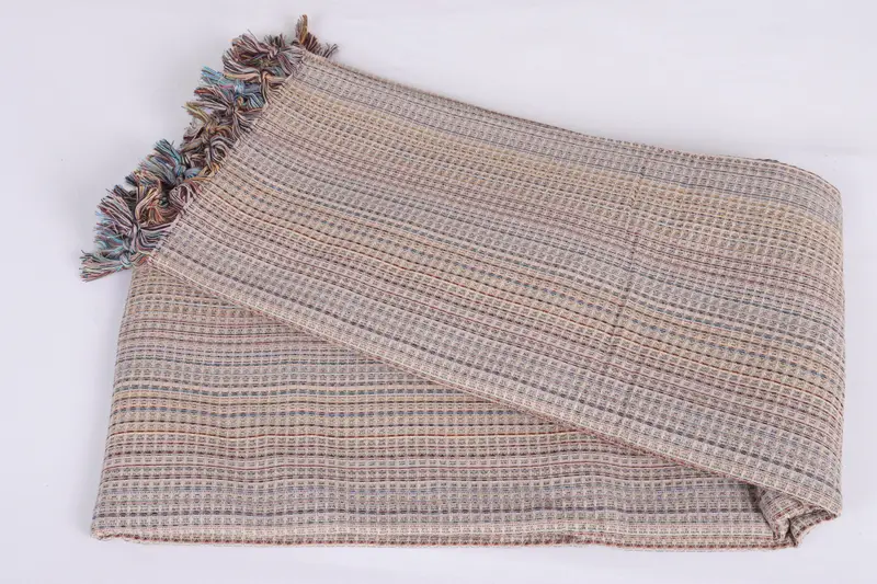 Turkish Towel Beach Blanket, Decorative Bedspread, 92x88 Cotton Geometric Towel, Summer Gift, Bedspread, Custom Blanket, Housewarming Gift - 6