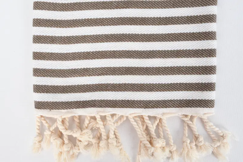 Monogram Kitchen Towel, Spa Towel, 40x18 Cotton Striped Towel, Personalized Gift, Customized Turkish Towel, Turkish Hand Towel, Custom Gift - 3